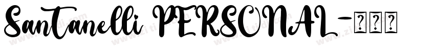 Santanelli PERSONAL字体转换